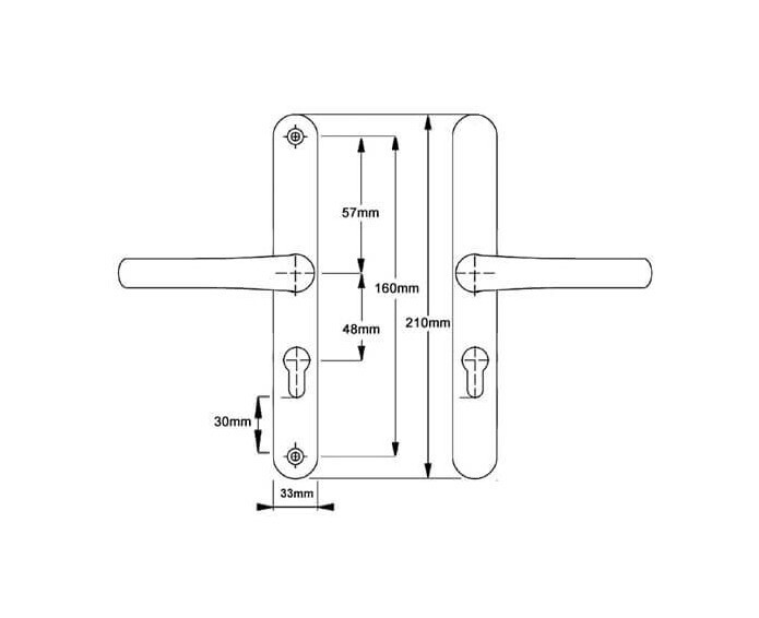 Union 48mm PZ Hoppe Tokyo 160mm Screw Centres - Image 5