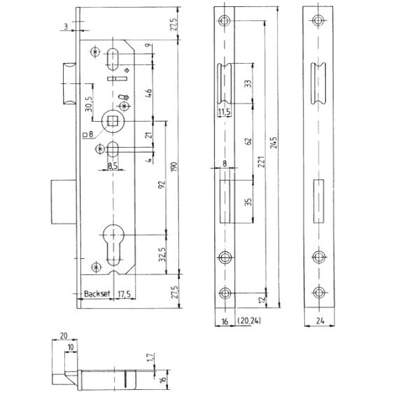 KFV Mortice Lock - Image 2