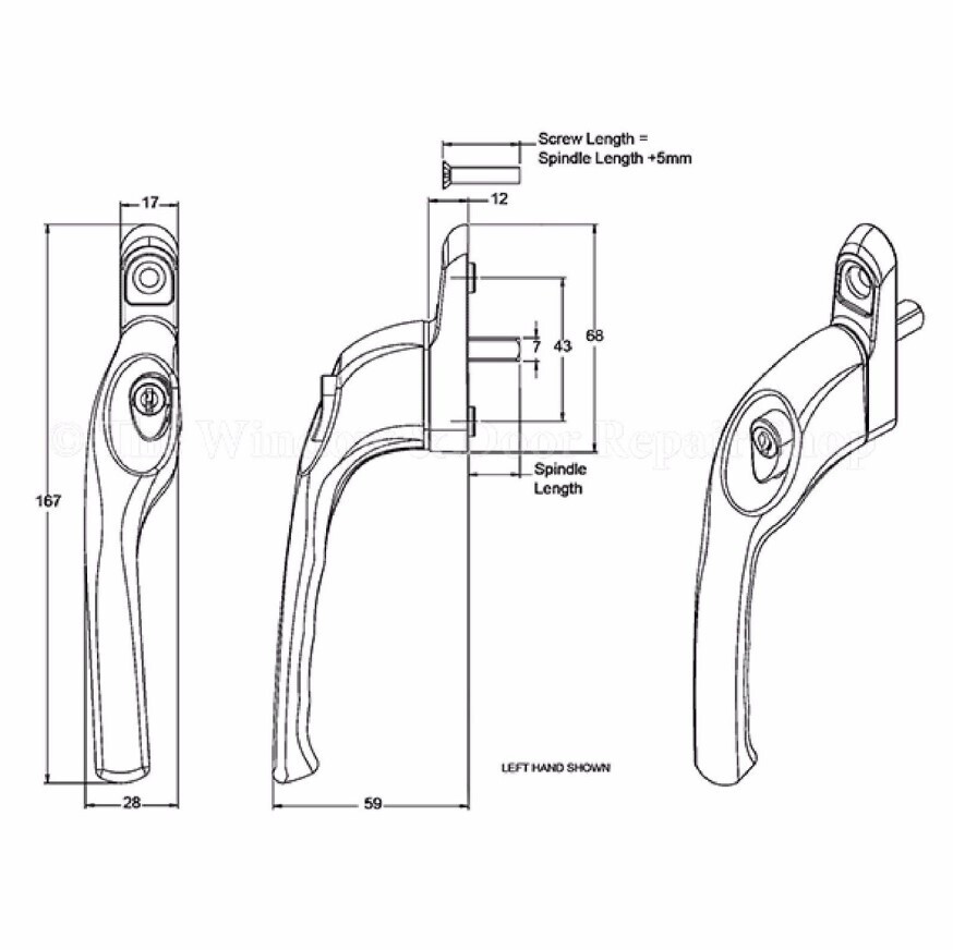 Avocet Affinity Cranked Handle - Image 2