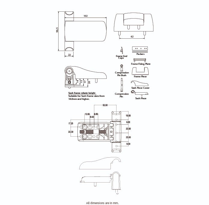 Anchorage Heavy Duty High Security Door Hinge - Image 2