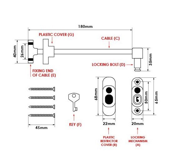 Cable Window Restrictors - Image 4