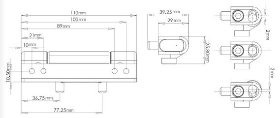 Mila iDeal Butt Hinge - Rehau - Image 3